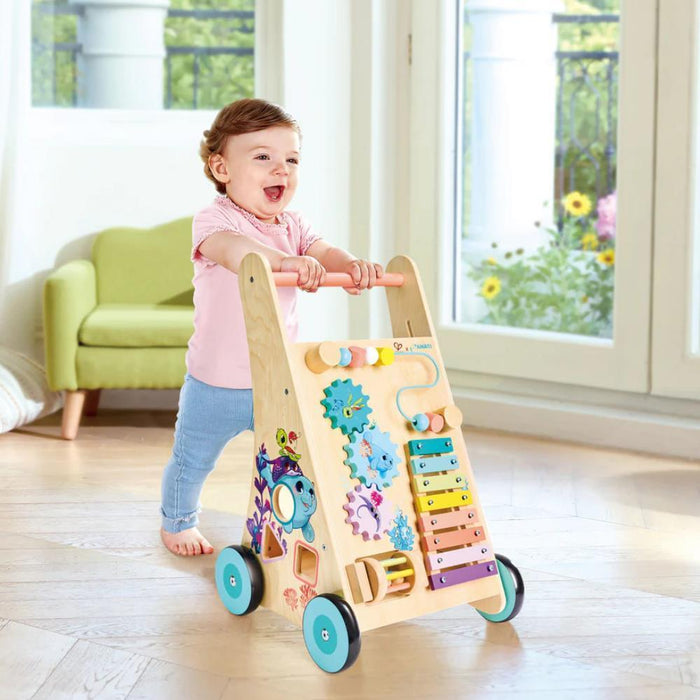 Andador com Atividades Hape Iti em Madeira