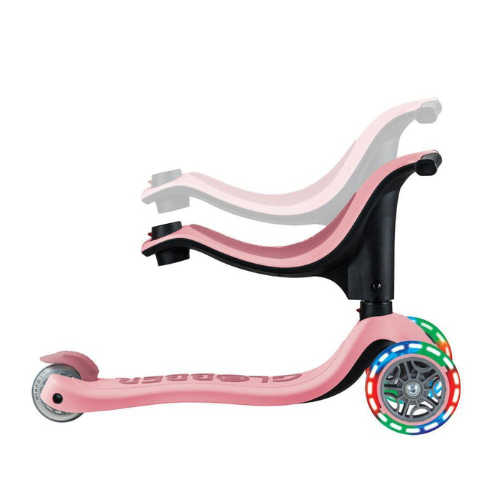 Trotinete Globber Go Up Sporty Lights 3em1 Pastel Pink
