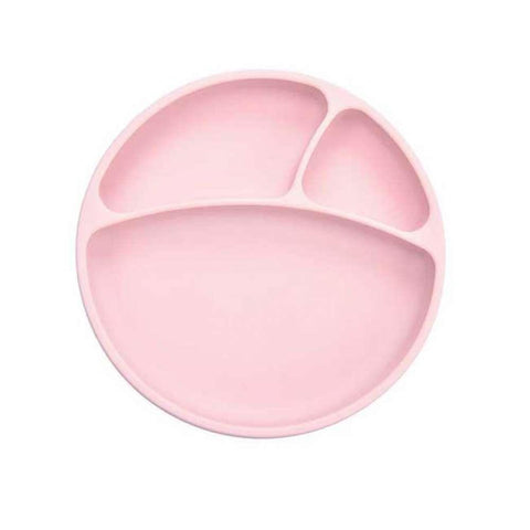 Prato em Silicone com Divisórias Minikoioi Rosa