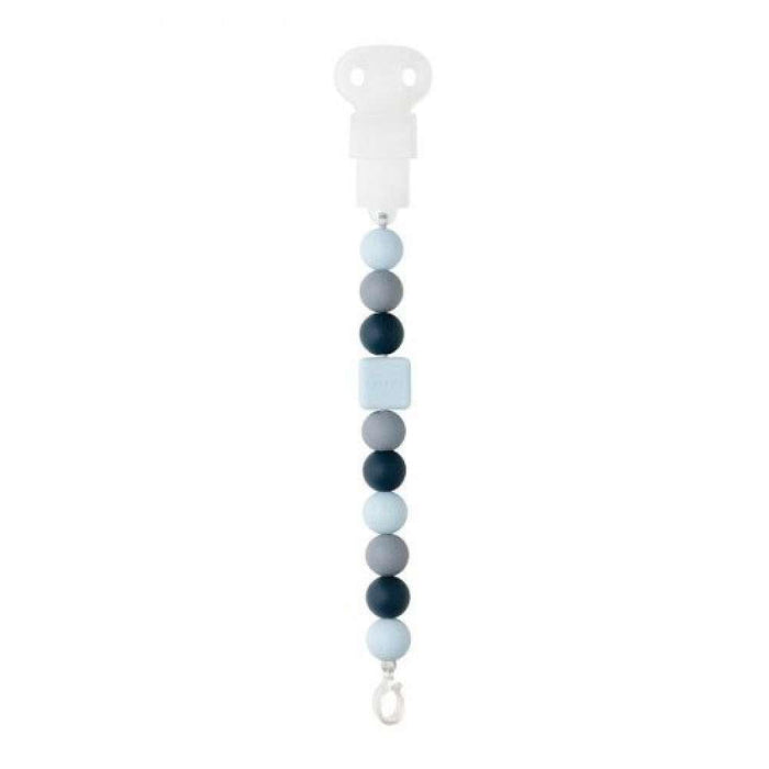 Cadena para chupete de silicona azul marino Nattou