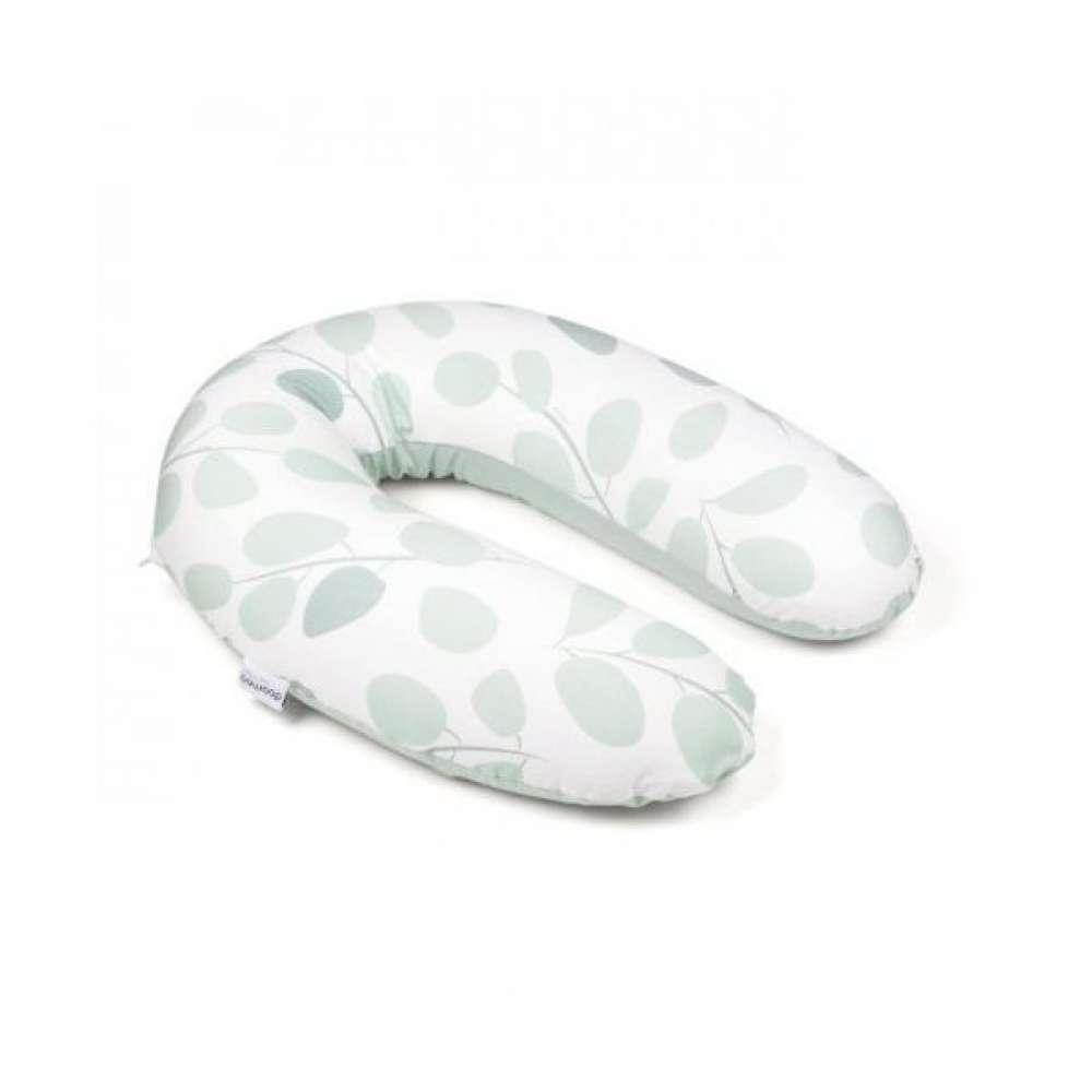 Organic Cotton Cover for Doomoo Buddy in Aqua Green Leaves