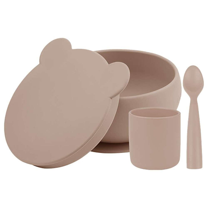 Conjunto de Alimentação Minikoioi BLW Set I Bubble Beige