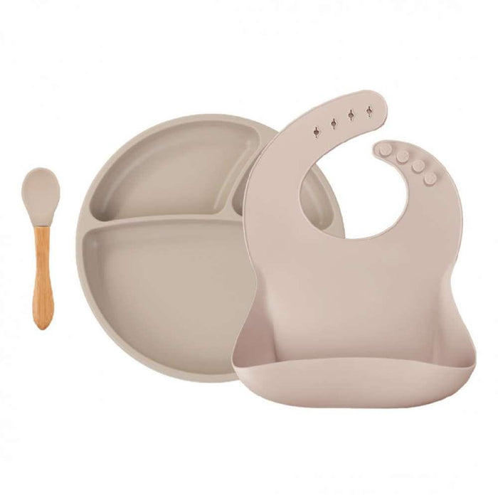 Conjunto Alimentar Minikoioi BLW Set II Bubble Beige