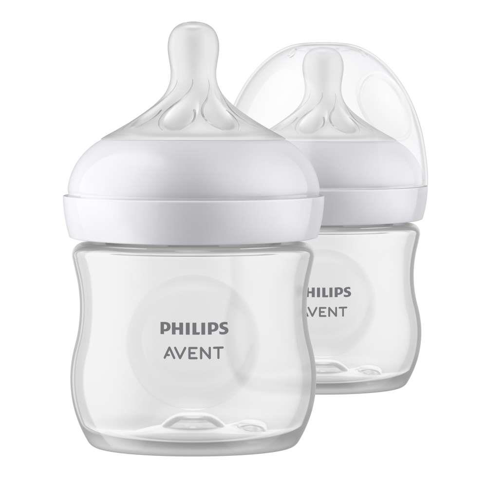 Set of 2 Avent Natural Response Bottles 125ml