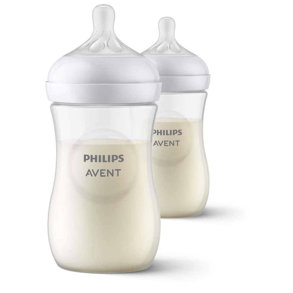 Set of 2 Philips Avent Natural Response Baby Bottles 260ml