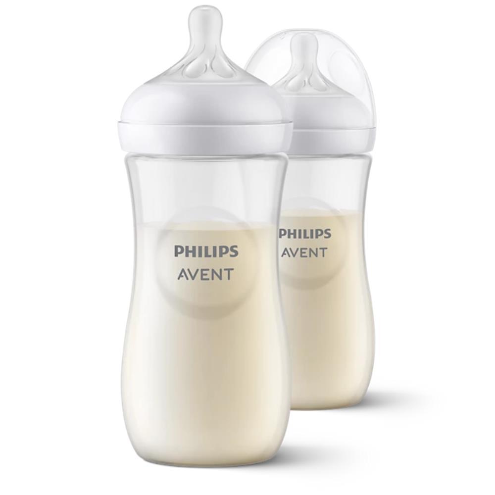 Set of 2 Philips Avent Natural Response Baby Bottles 330ml