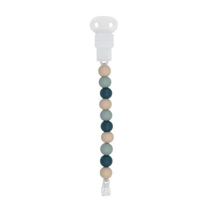 Corrente para Chupeta em Silicone Beige Green Sage