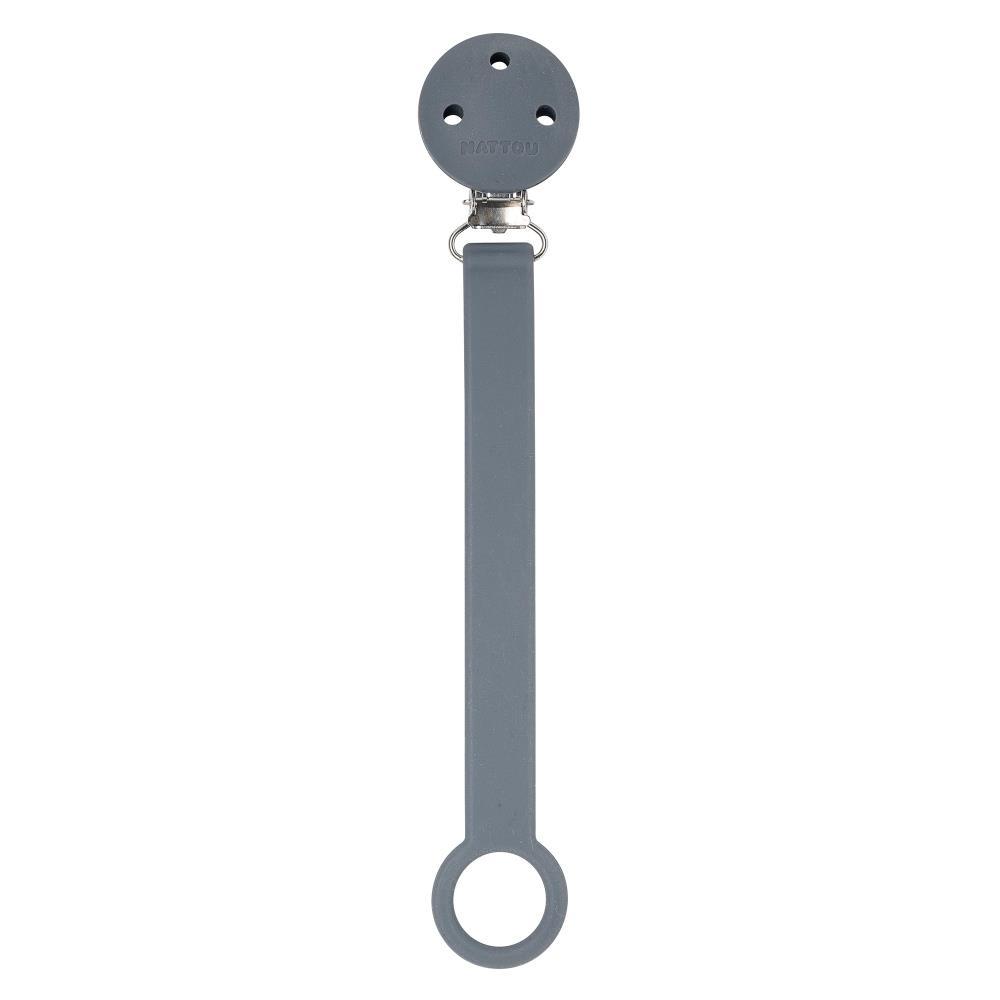 Anthracite Silicone Pacifier Chain