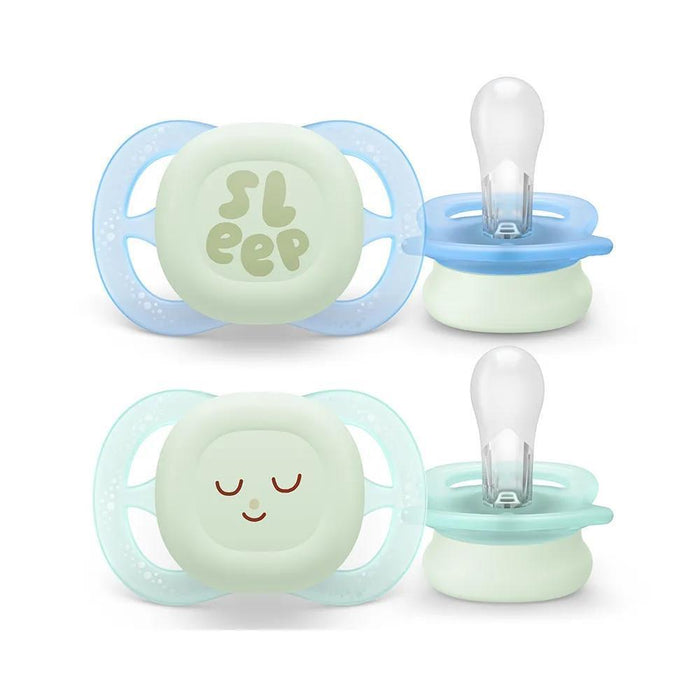 2 Chupetas Philips Avent Ultra Start Nighttime 0-2m Menino