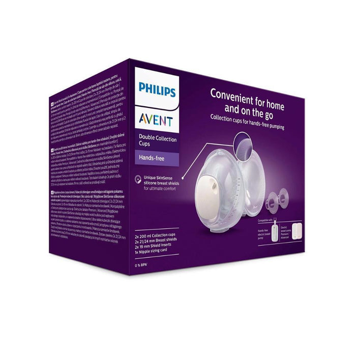 2 Copos Coletores para Bomba Tira-Leite Mãos-Livres Philips Avent