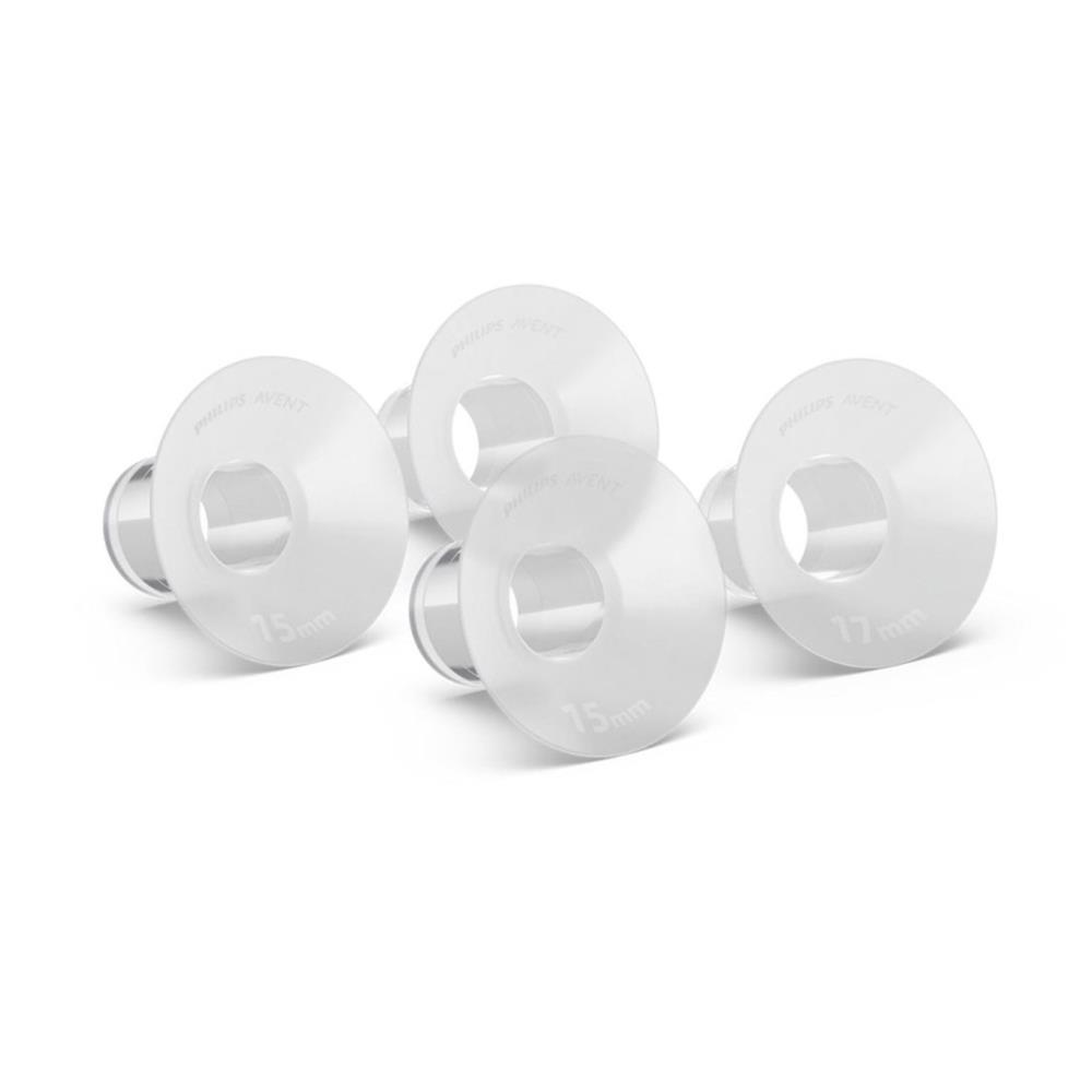 4 Redutores para Bomba Tira-Leite Philips Avent Mãos Livres Pequenos 15/17mm