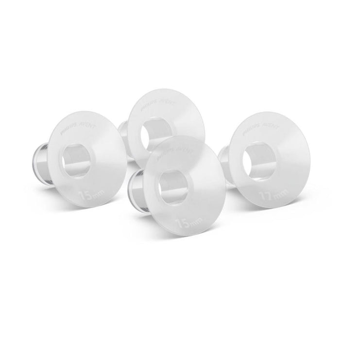 4 Redutores para Bomba Tira-Leite Philips Avent Mãos Livres Pequenos 15/17mm
