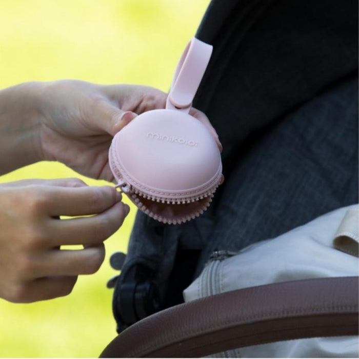 Porta Chupeta em Silicone Minikoioi Pinky Pink