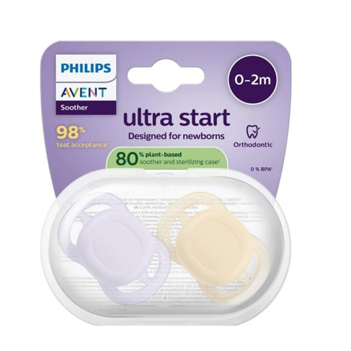 2 Chupetas Philips Avent Ultra Start Lisa Menina 0-2m