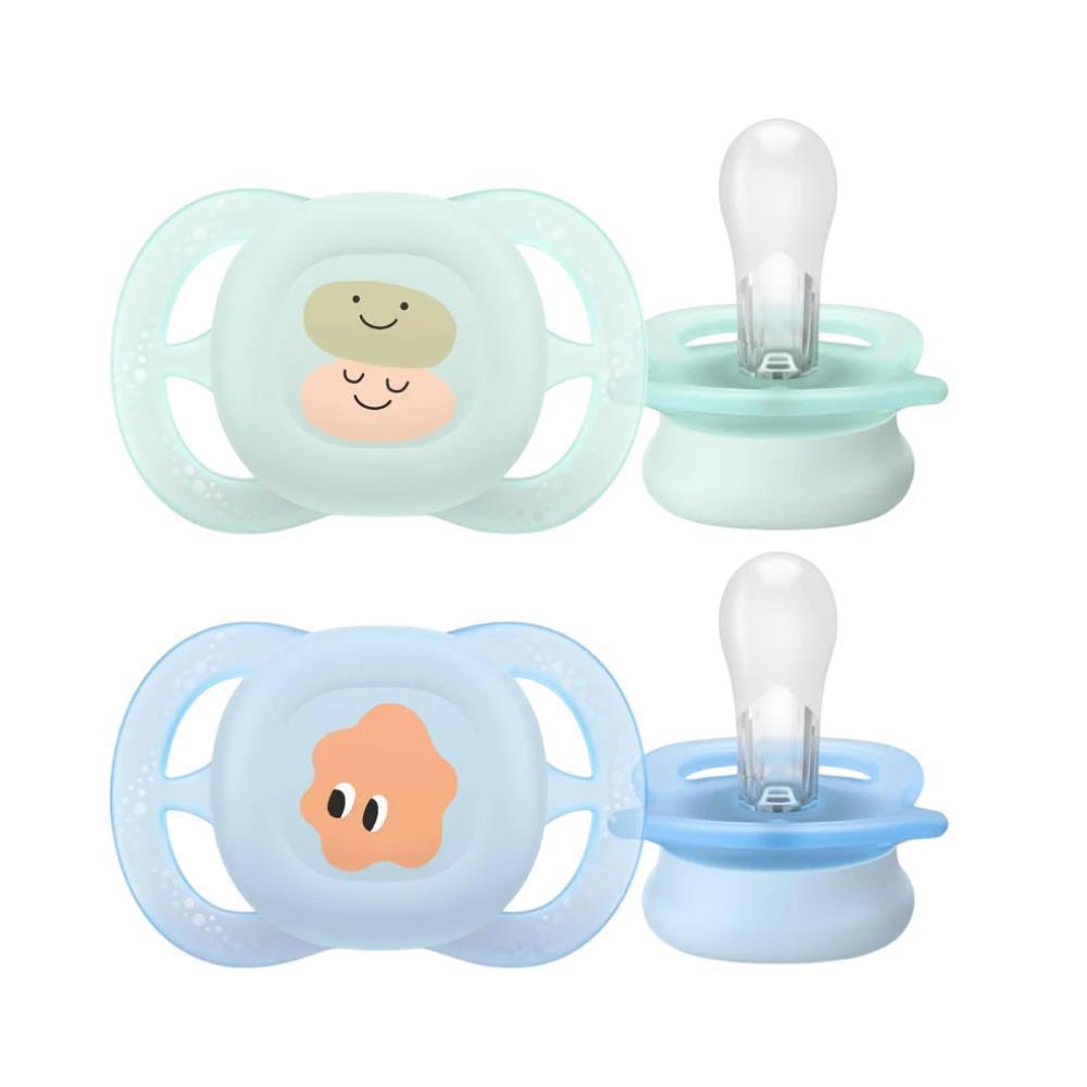 2 Chupetas Philips Avent Ultra Start Deco Menino 0-2m