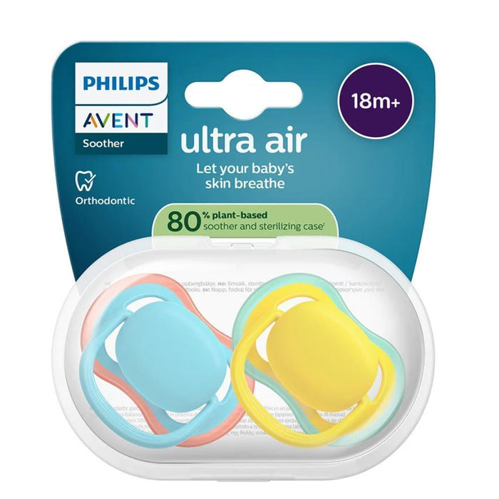 2 Chupetas Philips Avent Ultra Air Lisa Menino +18m