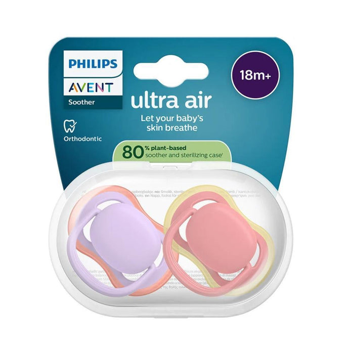 2 Chupetas Philips Avent Ultra Air Lisa Menina +18m