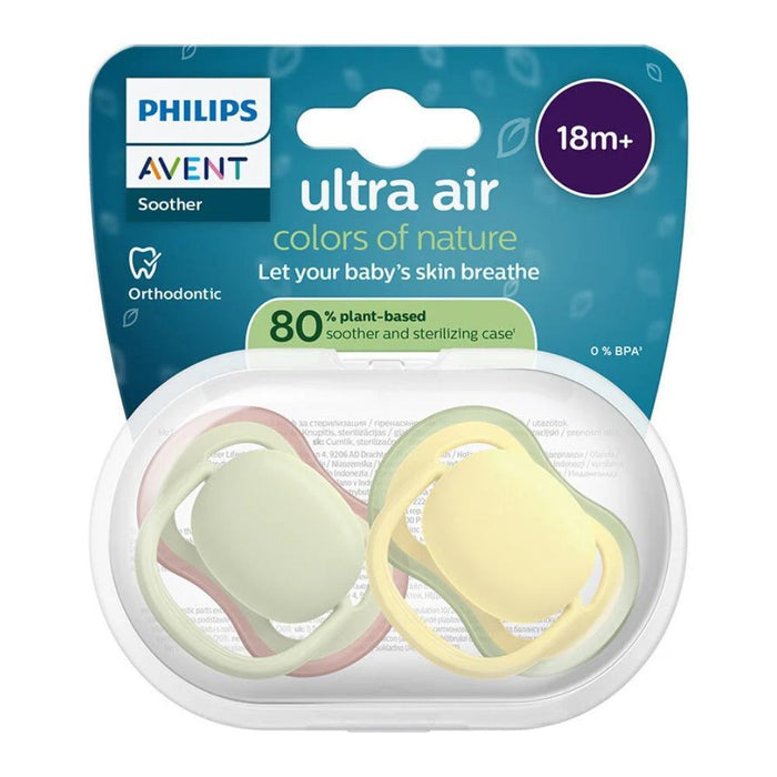 2 Chupetas Philips Avent Ultra Air Lisa Neutra +18m