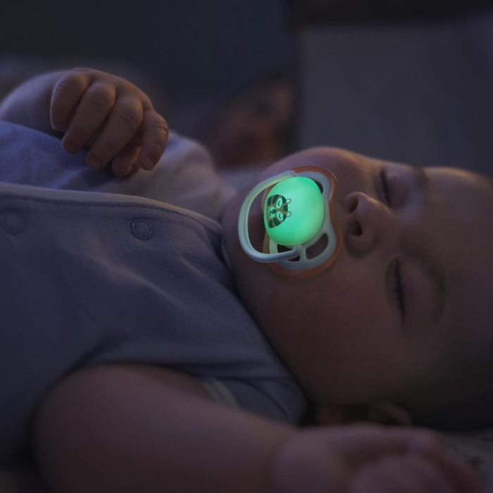 2 Chupetas Philips Avent Ultra Air Nighttime Menina 0-6m
