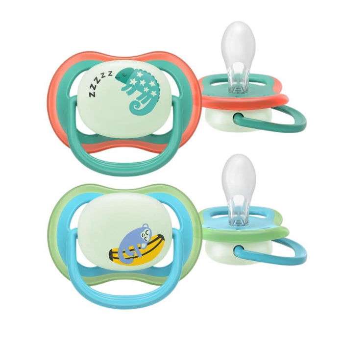 2 Chupetas Philips Avent Ultra Air Nighttime Menino 6-18m