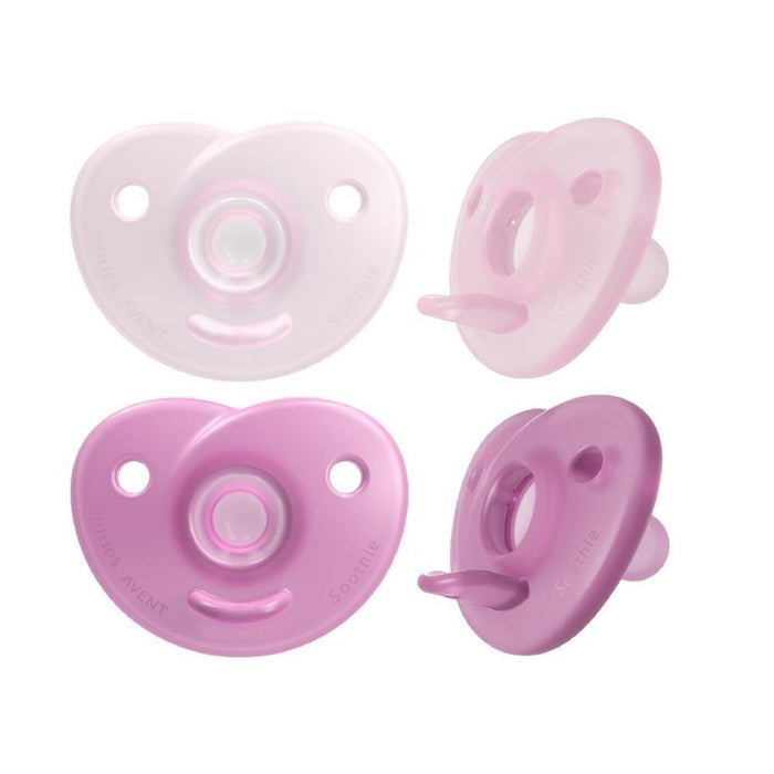 2 Chupetas Philips Avent Soothie Menina 0-6m