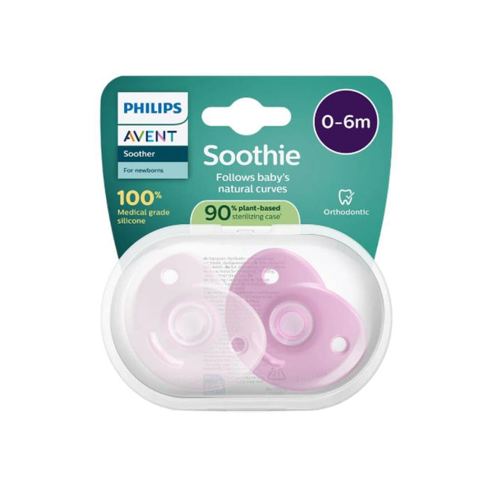 2 Chupetas Philips Avent Soothie Menina 0-6m