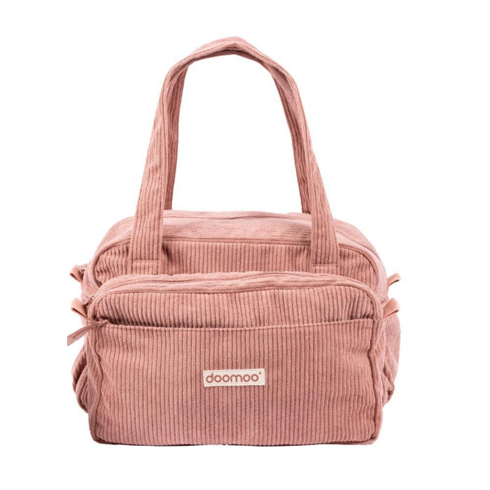 Saco de Maternidade Fluffy 2em1 com Acessórios Corduroy Pink