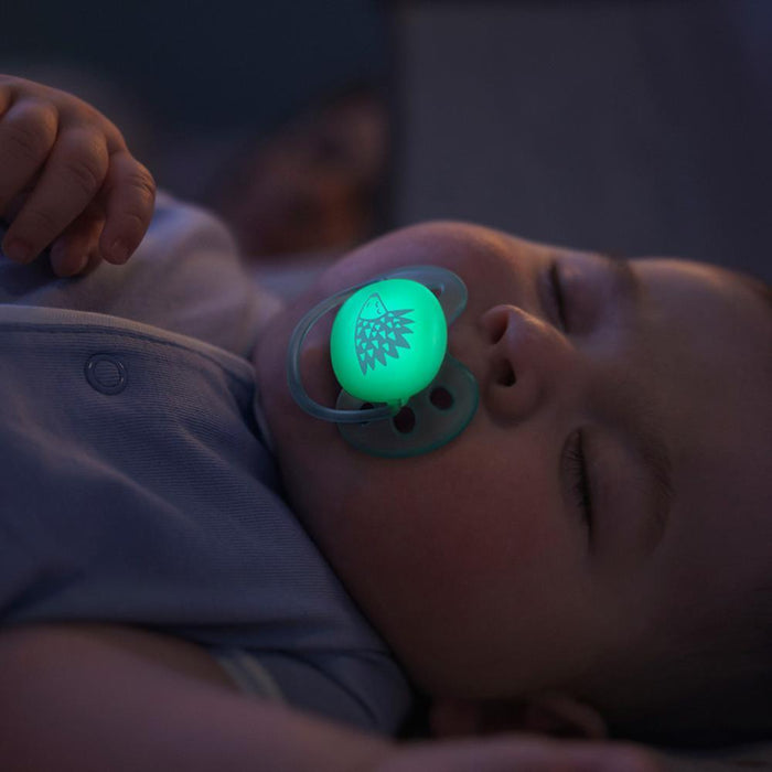 2 Chupetas Philips Avent Ultra Soft Nighttime Menino 0-6m