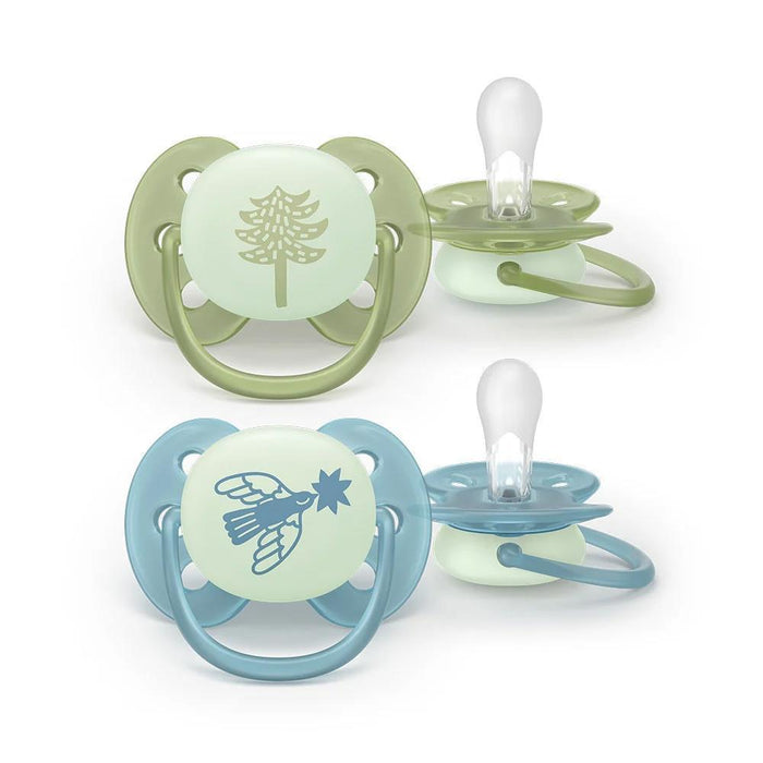 2 Chupetas Philips Avent Ultra Air Nighttime +18m Menino