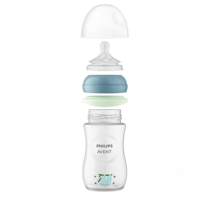 Biberão Philips Avent Natural Response Nighttime 260ml + Chupeta Ultra Soft 0-6m