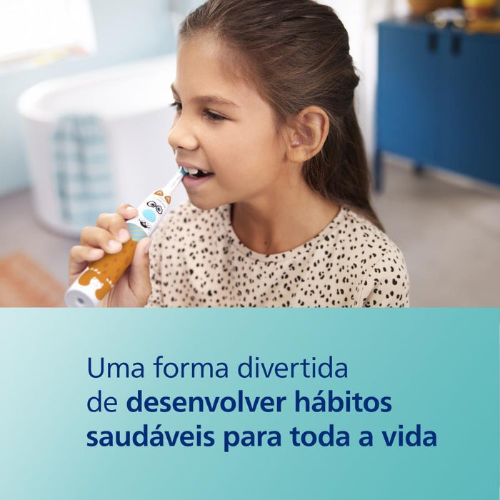 Escova de Dentes Elétrica Philips Sonicare Kids +3A