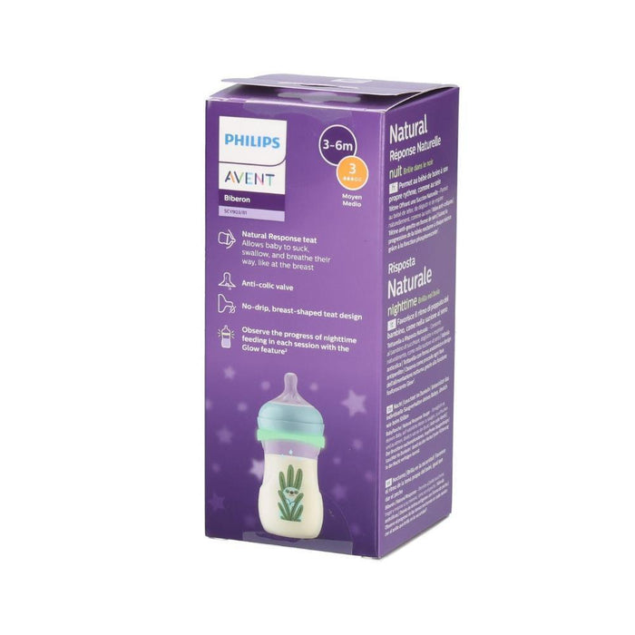 Biberão Philips Avent Natural Response Nighttime 260ml