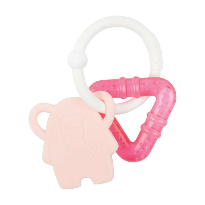 Mordedor em Silicone Frio Nattou Rosa