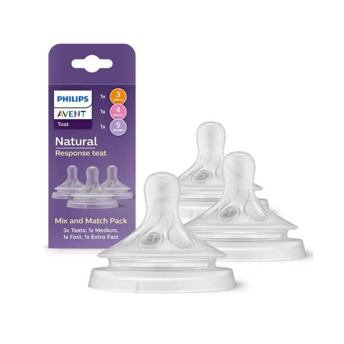 Conjunto de 3 Tetinas Avent Natural Response T3/T4/T5