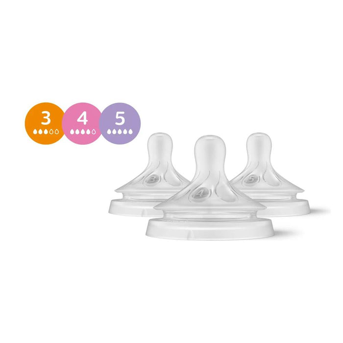 Conjunto de 3 Tetinas Avent Natural Response T3/T4/T5