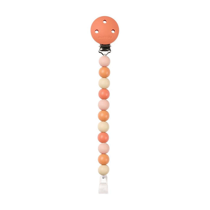 Corrente para Chupeta em Silicone Nattou Argila/Terracota