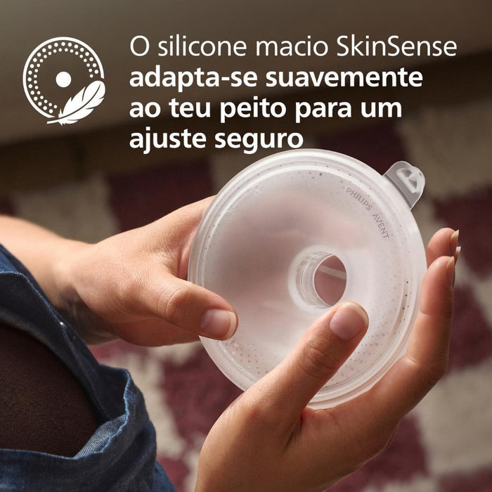 Bomba Tira Leite Portátil Natural Care Dupla com Conjunto para Amamentação Philips Avent
