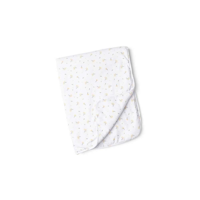 Manta de algodón orgánico Yellow Dream Flower