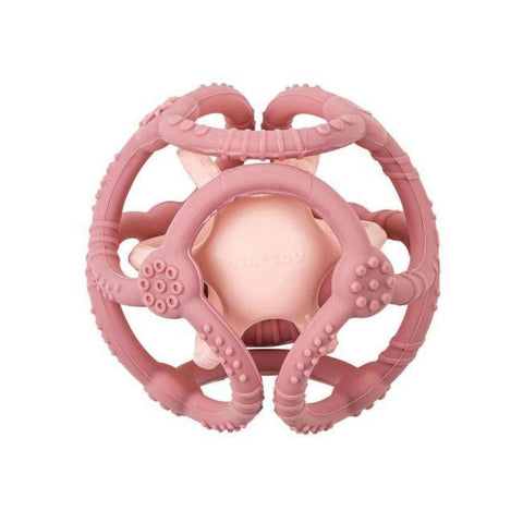 Mordedor con 2 Bolas de Silicona Rosa Viejo