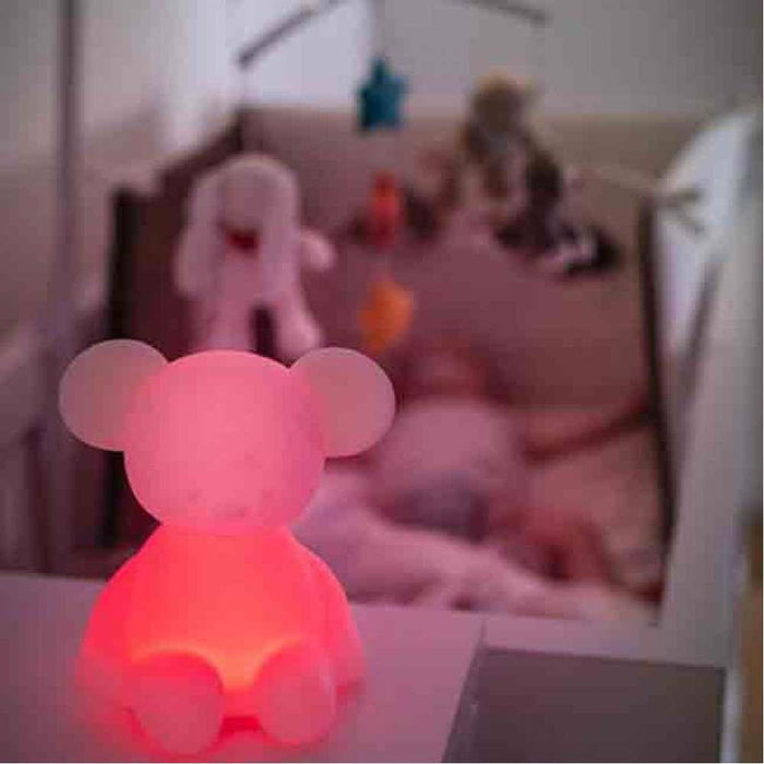 Luz Nocturna Ratón Silicona 12 cm