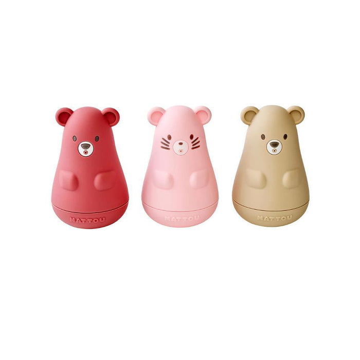 Juguetes de baño lavables de caucho natural rosa