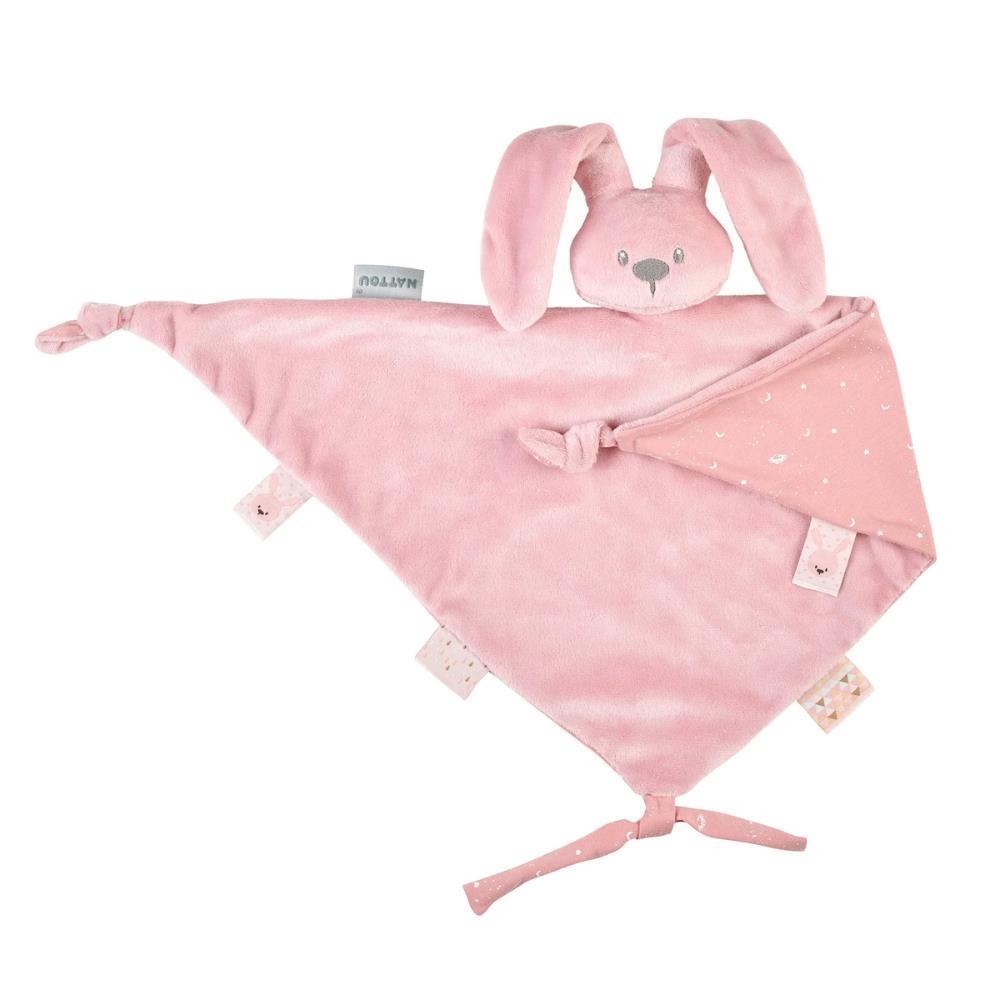 Doudou Nattou Lapidou Maxi Brilha no Escuro Rosa Velho