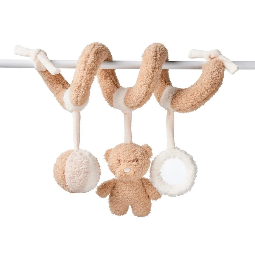 Espiral de actividades Nattou Teddy color caramelo crudo