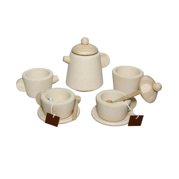 Conjunto de Chá em Madeira 13 Peças