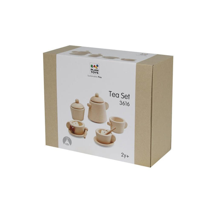 Conjunto de Chá em Madeira 13 Peças