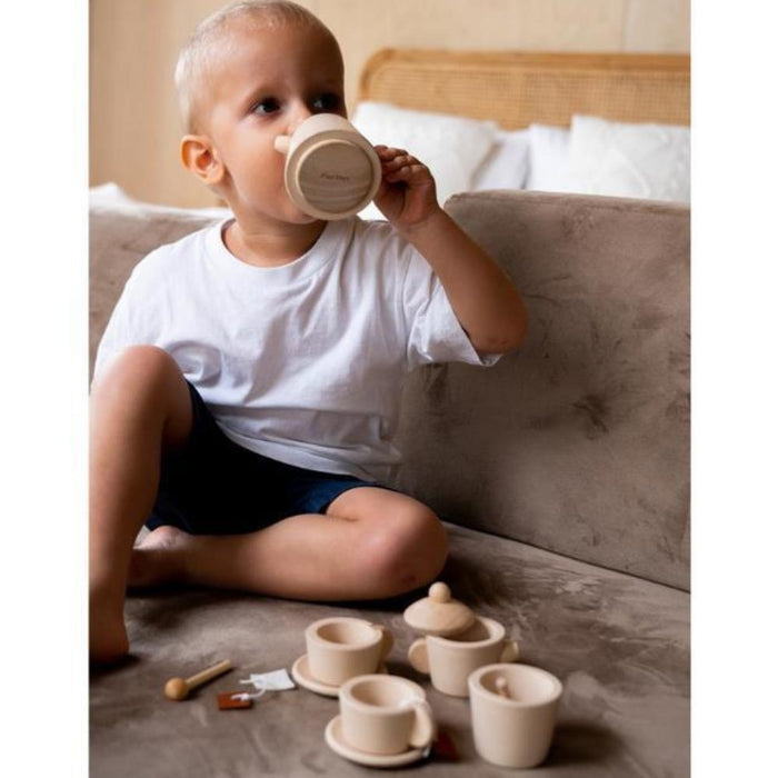 Conjunto de Chá em Madeira 13 Peças