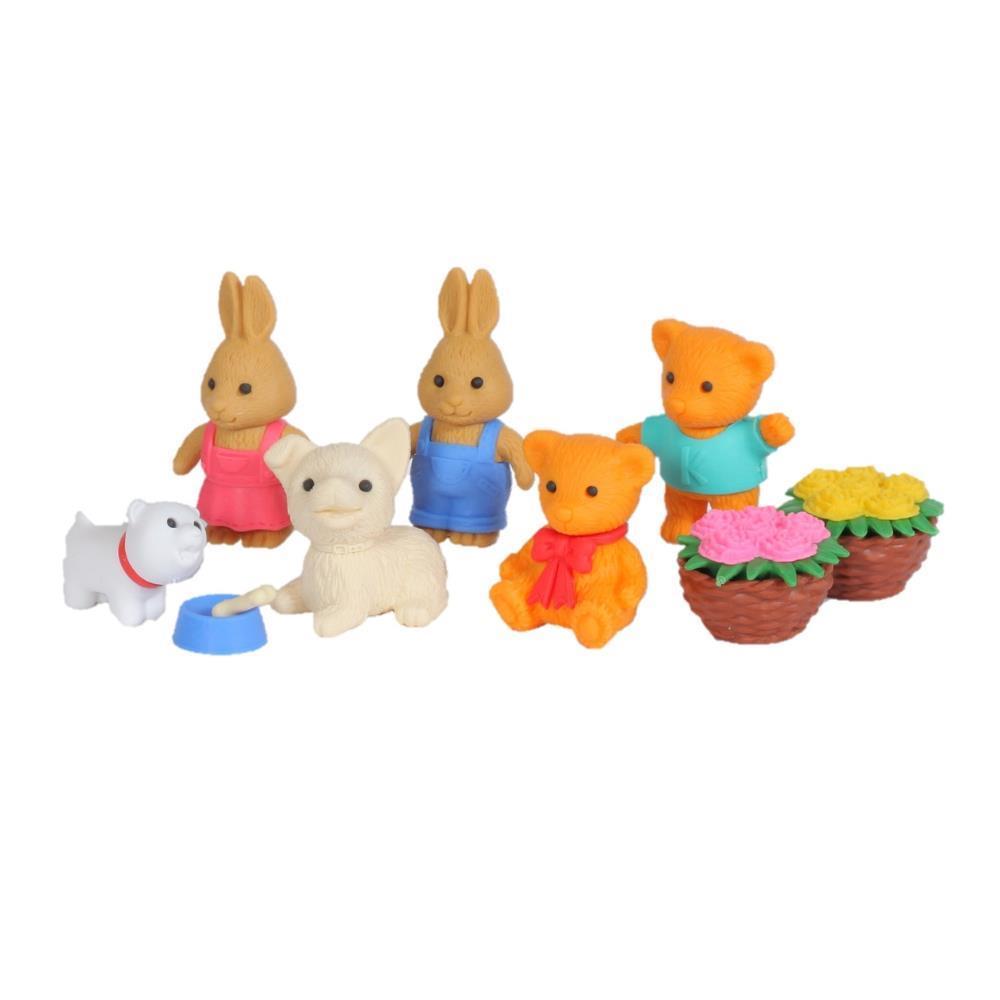 Iwako Animal Park Eraser Set