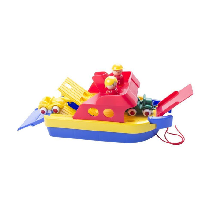Barco com 4 Carros Vikking Toys 30 cm