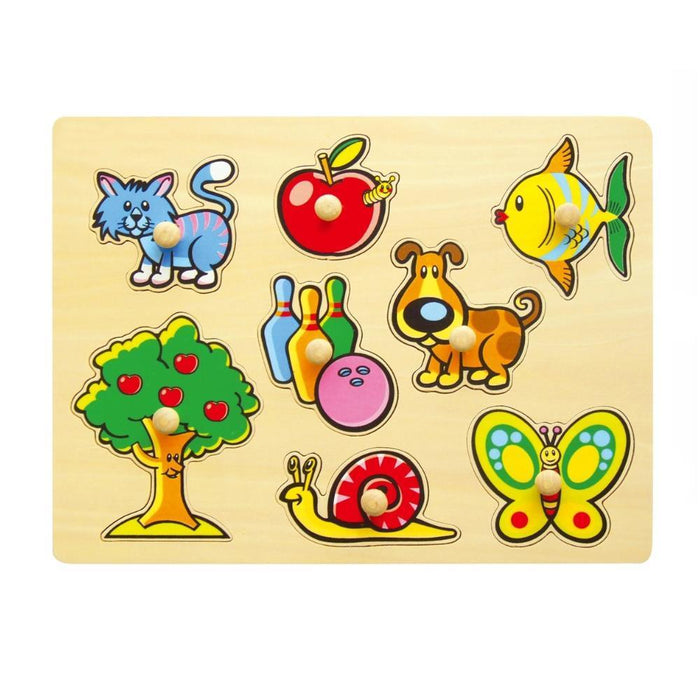Puzzle de Encaixe em Madeira Sapin Malin 8 Figuras
