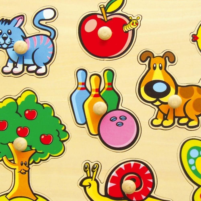 Puzzle de Encaixe em Madeira Sapin Malin 8 Figuras